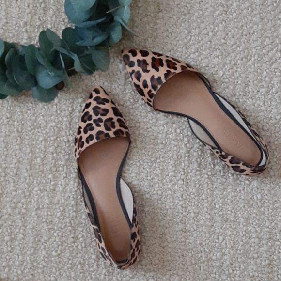 J. Crew Shoes - J. Crew Zoe Calf Hair D' Orsay Flats size 6.5